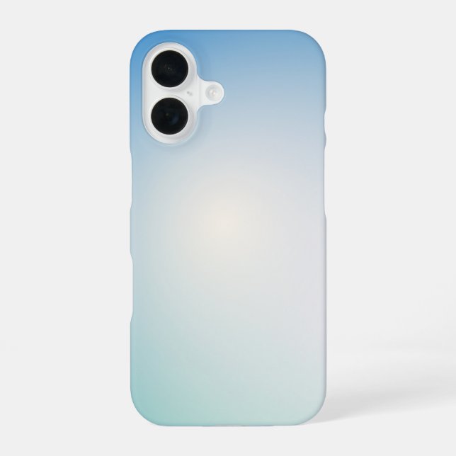 Coque iPhone 16 Cuir bleu élégant (Verso)