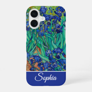 Coque iPhone 16 Customizable Irises by Vincent van Gogh