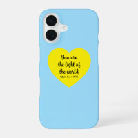 Cute Bright Yellow Heart Lumière du monde Bleu