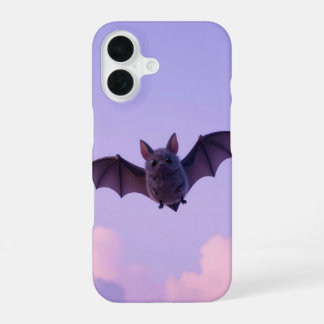 Coque iPhone 16 Cute Flying Bat Pastel Sky Phone Case