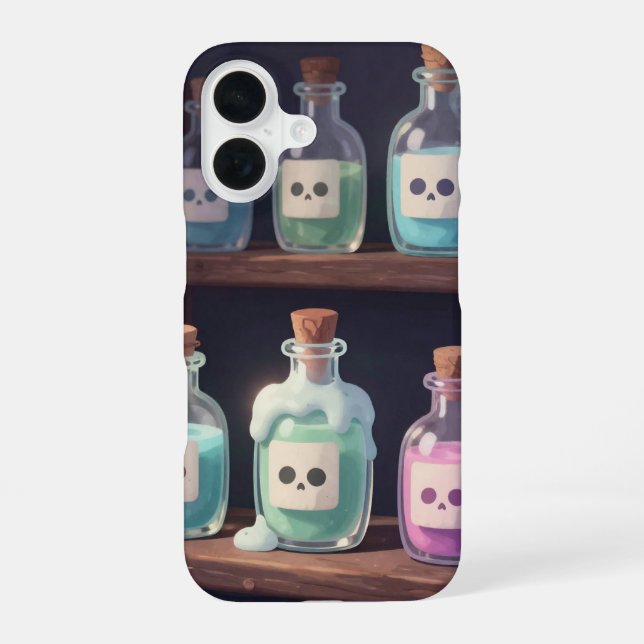 Coque iPhone 16 Cute Witch Potion Phone Case (Verso)