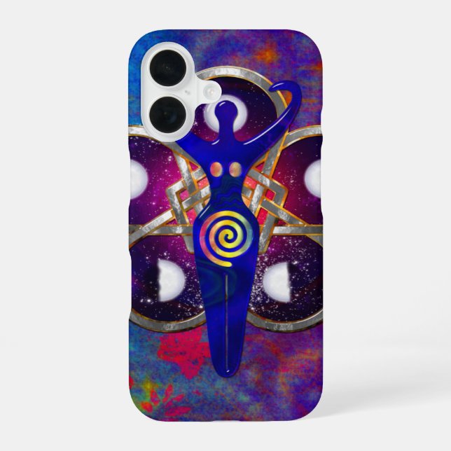 Coque iPhone 16 Cycles 3D Adoration de la Déesse (Verso)