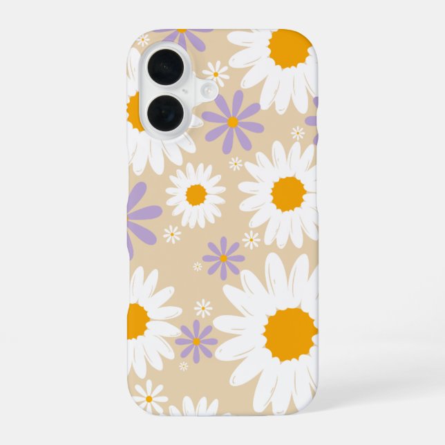 Coque iPhone 16 Daisy - Boîtier de téléphone - 16 Iphone (Verso)