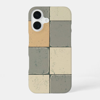 Coque iPhone 16 Dalle de Trottoir d'Angle Rétro