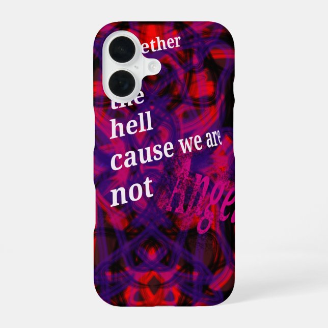 Coque iPhone 16 Dans l'enfer  (Verso)