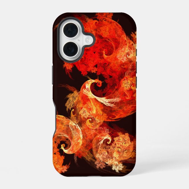 Coque iPhone 16 Danse Feux d'artifice Art Abstrait (Verso)