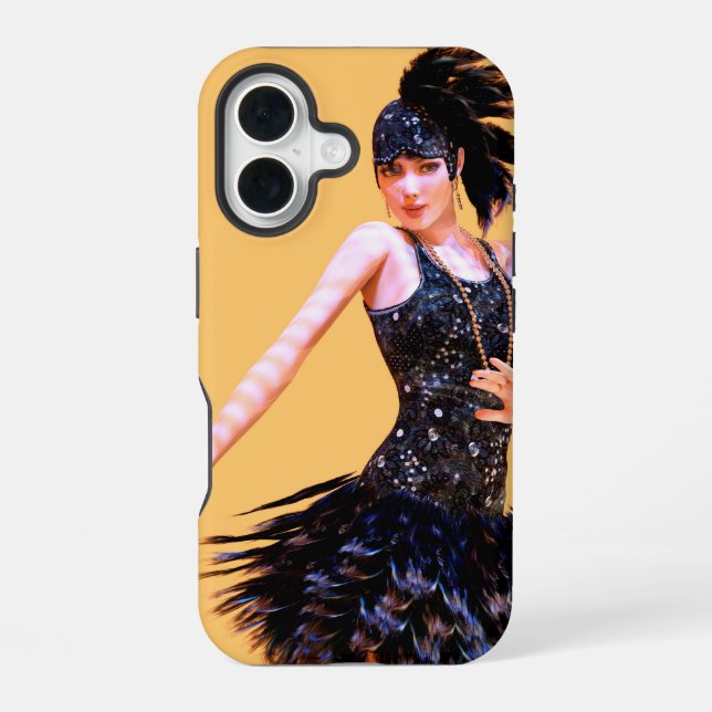Coque iPhone 16 Danse Flapper Vintage (Verso)