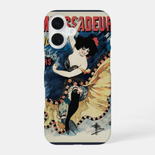 Coque iPhone 16 Danseuse flamenca Art nouveau vintage, Ambassadeur