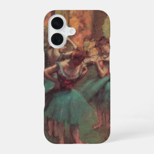 Coque iPhone 16 Danseuses, rose et vert par Edgar Degas