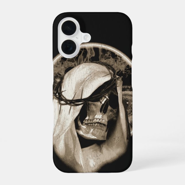 Coque iPhone 16 Décadence Divine - Conception Gothique (Verso)