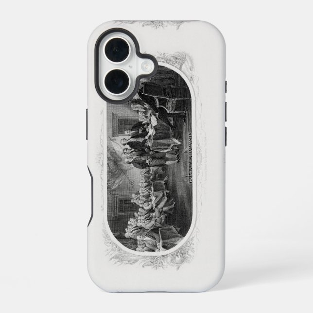Coque iPhone 16 Déclaration d'indépendance : Projet de loi de 2 $, (Verso)