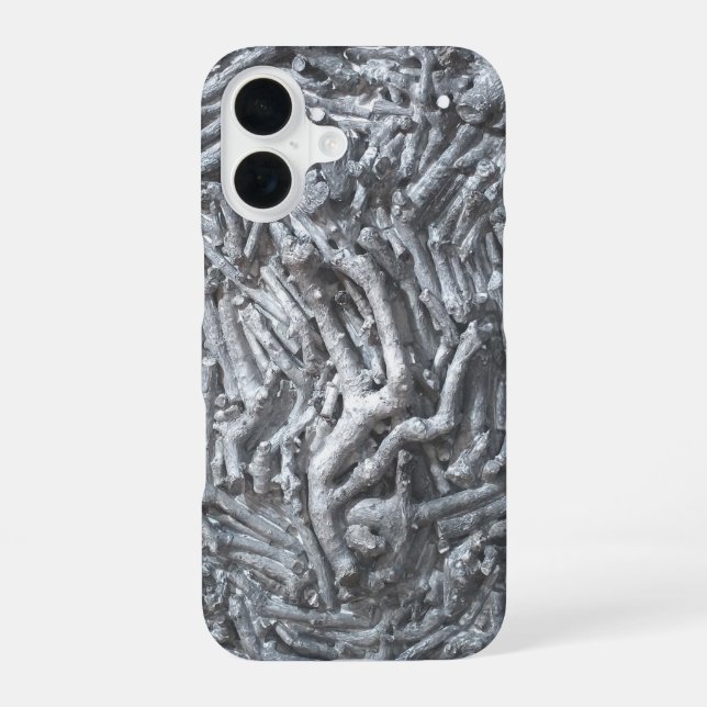 Coque iPhone 16 Découpes de boîte : Lune (Verso)