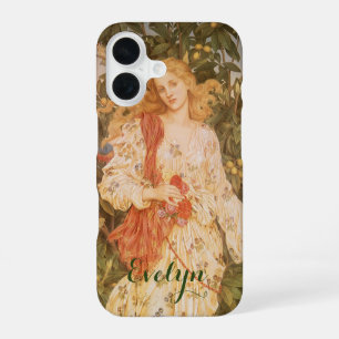 Coque iPhone 16 Déesse des Floraisons et des Fleurs, Flora par Mor
