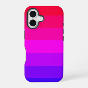 Coque iPhone 16 Dégradé ombré de couleurs amusantes
