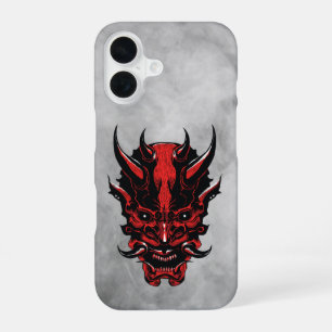 Coque iPhone 16 Démon à cornes rouges