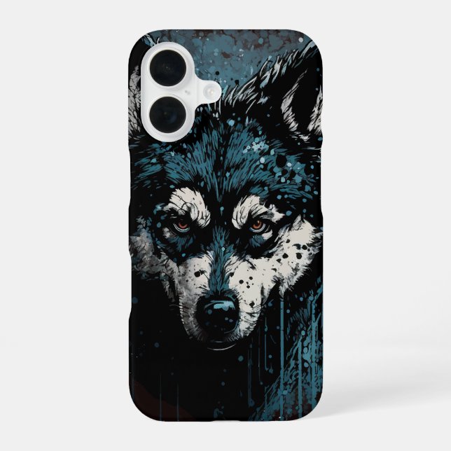 Coque iPhone 16 Déplaisant Husky (Verso)