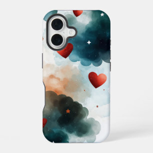 Coque iPhone 16 Dérive cardiaque céleste - Boîtier de téléphone es