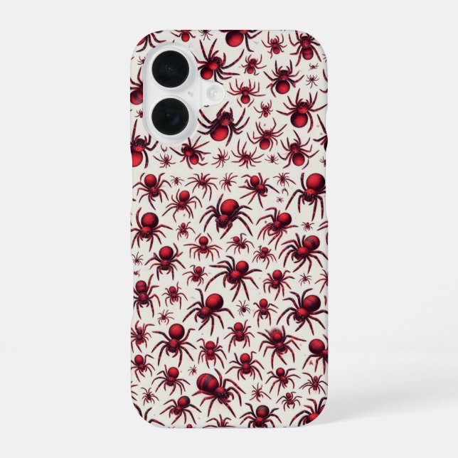 Coque iPhone 16 Design d'araignée tendance Web de style (Verso)