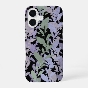 Coque iPhone 16 Dessin de vigne rampante feuillue avec pastels
