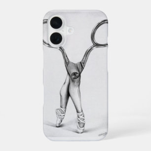 Coque iPhone 16 Dessin surréaliste Danse de ballet Ciseaux Balleri