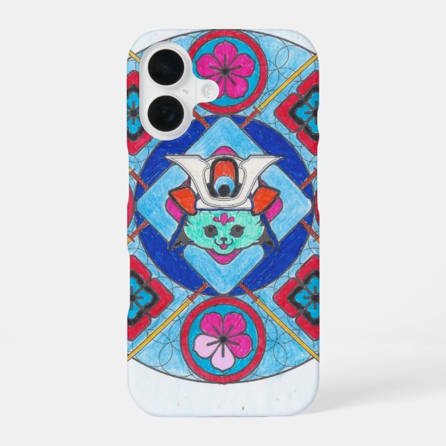 Coque iPhone 16 dessins Mandala Japon (Verso)