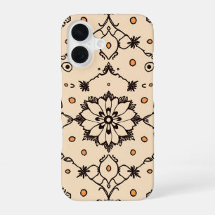 Coque iPhone 16 Détails Intriqués : Une Tapisserie Gribouillée