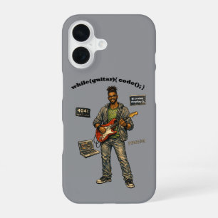 Coque iPhone 16 Développeur de logiciels afro-américain joueur de
