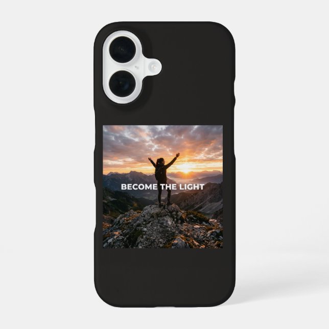 Coque iPhone 16 Devenez la Lumière (Verso)
