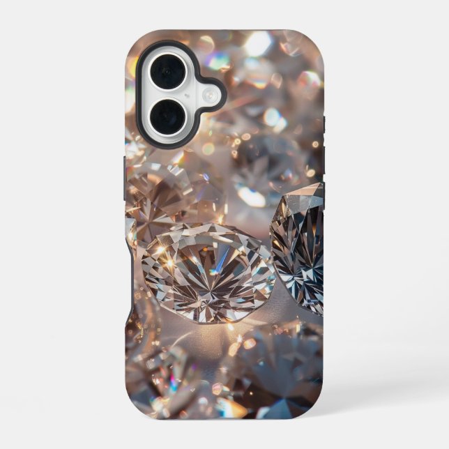 Coque iPhone 16 Diamants à gogo  (Verso)
