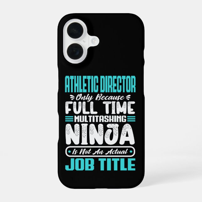 Coque iPhone 16 Directeur Athlétique Multitâche Enseignant Entraîn (Verso)