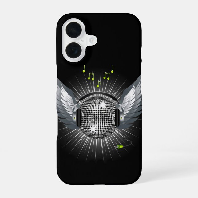 Coque iPhone 16 Disco Ball Wings (Verso)