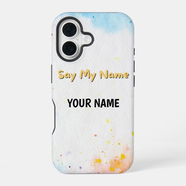 Coque iPhone 16 Dites mon nom (Verso)