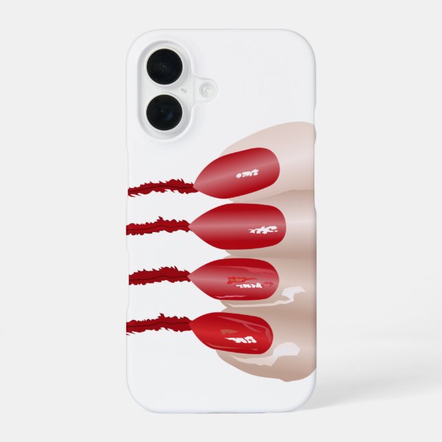 Coque iPhone 16 doigt de vampire (Verso)
