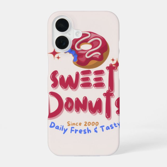 Coque iPhone 16 donuts phone case (Verso)