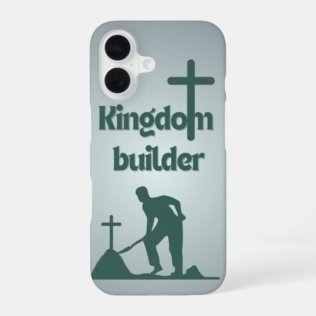 Coque iPhone 16 Dossier téléphonique "Kingdom Builder" (Verso)