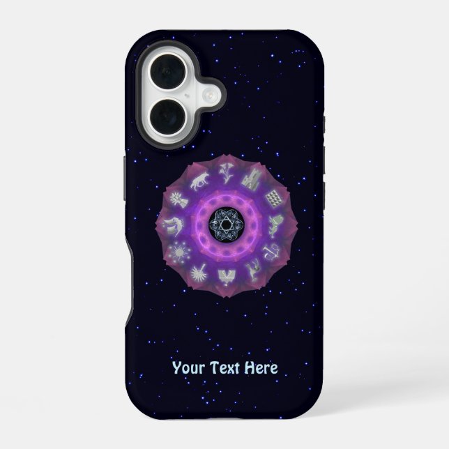Coque iPhone 16 Douze Tribus (Verso)