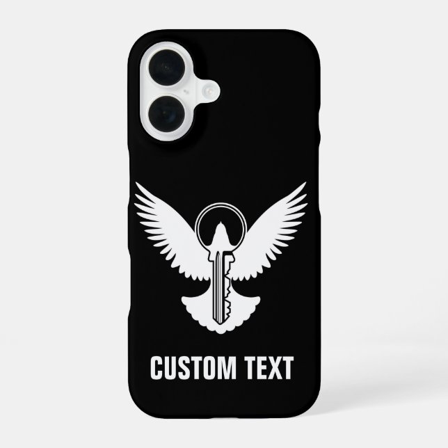 Coque iPhone 16 Dove avec clé (Verso)