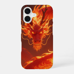 Coque iPhone 16 Dragon de Feu Ardente Dragon Fantastique de Flam