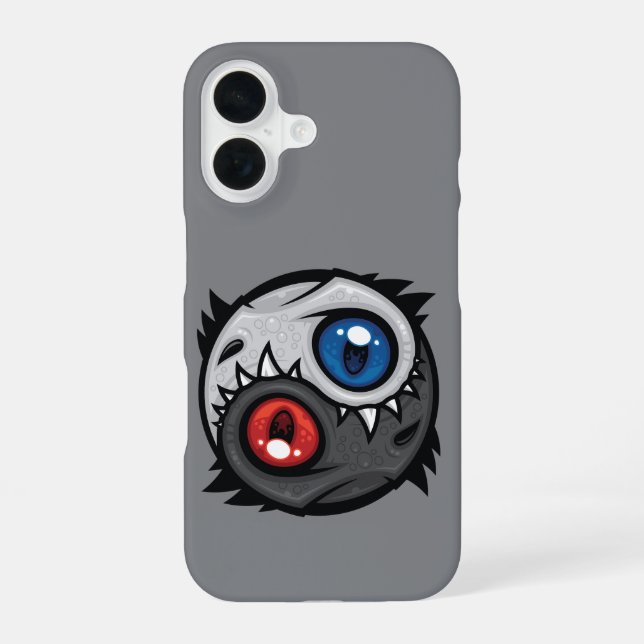 Coque iPhone 16 Dragon Yin Yang du Bien et du Mal (Verso)