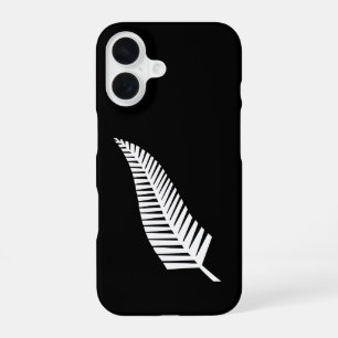 Coque iPhone 16 Drapeau à fougère argentée (NZ)