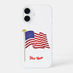 Coque iPhone 16 Drapeau Américain