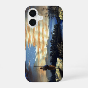 Coque iPhone 16 Drapeau américain céleste dans le ciel, Zouave Gue