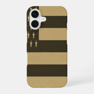 Coque iPhone 16 Drapeau américain rétro