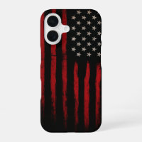 Drapeau américain rouge et noir