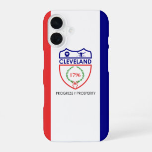 Coque iPhone 16 Drapeau de Cleveland, Ohio