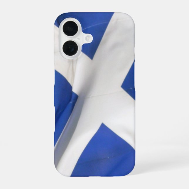 Coque iPhone 16 drapeau de l'Écosse (Verso)