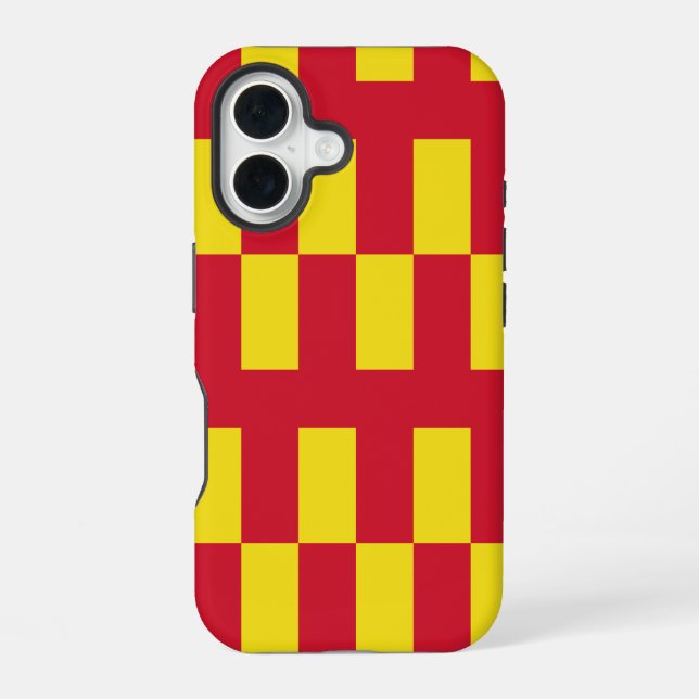 Coque iPhone 16 Drapeau de Northumberland (Verso)