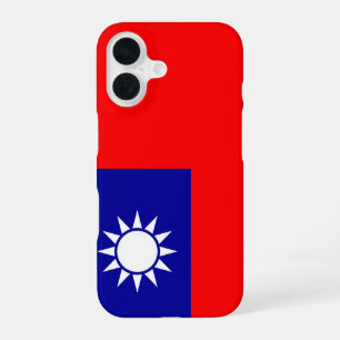 Coque iPhone 16 Drapeau de Taïwan : République de Chine, Taipei ch