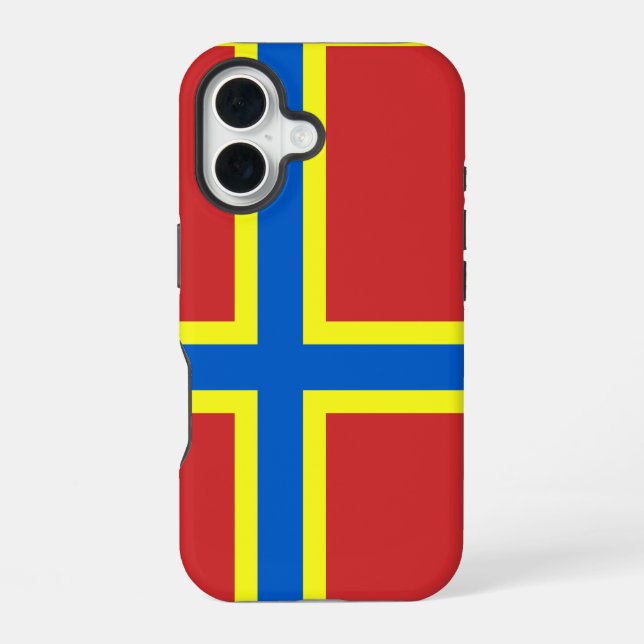 Coque iPhone 16 Drapeau du Coque-coque iphone d'Orkney (Verso)