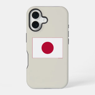 Coque iPhone 16 Drapeau du Japon : Hinomaru, Nisshōki, Soleil leva